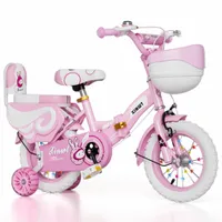 12 tum barn cykel prinsessa barn cyklar flickor pojkar 2 till 9 år cykel baby cykel känslig dubbel broms flash träning hjul