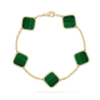 Винтажный браслет Alhambras Clover Высококачественный не выцветать 18 стилей Мужской теннисный дизайнер браслета для женского свадебного подарка
