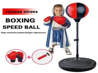 Bolas de perforación ajustable Fitness Boxing Glove Bag Ejercicio para niños Velocidad de niños RE 6 piezas 2211304491042