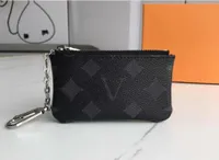 Çantalar kese moda çantaları pochette cles moda bayan erkekler anahtar yüzük kredi kartı tutucu para çantası lüks mini cüzdan çantası