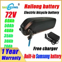 Hailong Battery Max 72v Electric Bicycle Conversion Kit 60v 72v 1500w Lityum Pil Paketi 20 30 35 40ah 50ah 60ah Lithium Battery