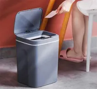 16L Smart Trash Can Home Automatic Invancive Bin Bin Bucket Garbage Silent USB Carged 2202094495017
