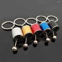 Keychains Wannee Gear Shift Stick Box Metal Keychain Key Chain Chain Ring Solder Pendre Fashion Bijoux Gift