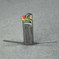 라이터 Lighterbro Slim 라이터 슬리브 멀티 툴 스테인리스 스틸에 좋아하는 라이터 Sharp Knick Mini Screest Bottle Opener T230222