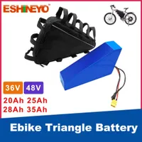 Ebike 36V 48V 20Ah 25Ah Triangle Battery Pack 1000W 1500W Electric Bicycle 18650 Li-ion For Bafang Motor Kit 750W Batteria Akku