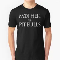 Men&#039;s T Shirts Mother Of Pit Bulls Dog Shirt Short-Sleeve T-Shirt Summer Men Streetswear Dogs Pets Animals Bull Mom