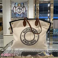Top Quality Burbrerys Women Handbags Suitable for 22 new womens Bag Canvas collage shopping bag Single Shoulder Tote
