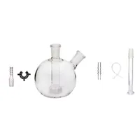 Mega Globe Glass Water Pipe Bong Whip Bouth Poince Kit 6 in 1 80 mm de diamètre 14 mm femelle