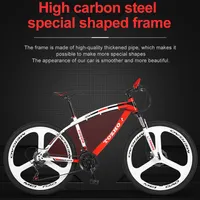 Bisiklet Dağ Bisikleti Açık Off-Road Bisiklet 24/26 inç Değişken Hız Şok Bisiklet Çift Disk Fren Konuşan Tekerlek Bisikleti