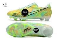 Мужская футбольная обувь Zoom Mercurial Vapor XV Academy FG Boots Green 2022 Новые ассасины 15 поколений FG Sports Football обувь