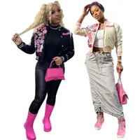 Jackets femininas Baseball streetwear moda feminino outono chic letterman casaco mean garotas bur book edition warsity 230222