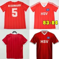 1982 83 84 away Hamburger SV retro soccer jerseys Horst Hrubesch Milewski Magath Rolff vintage classic final football shirt