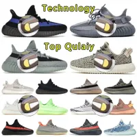 2023 Top Quality Fly Knit Running Shoes for Mens Womens yeezies Designer Sneakers Black White Trainers des chaussures yezzies fashion run shoe US 13 350 Big Eur35 48