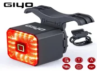 Giyo Smart Bicycle Brake Light Tail Rear USB Cycling Bike Lamp Auto Stop LED Back Rechargable IPX6WATERPROOF安全2203114830943