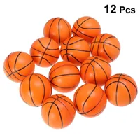 Andere Toys 12pcs Mini Sports Balls Elastic Squeeze Basketballs Stress Relief Ball For Kids Toys Party Favor Entertainment 230222