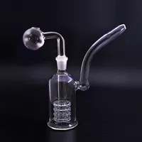 8inch glass oil burner bong with Dome Birdcage Percolater Water Pipe Klein Recycler dab rig Water pipes with 14mm glass oil burner236P