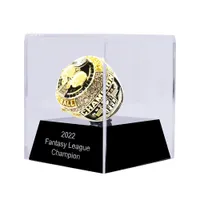 2023 Fantasy Football Championship Ring con stand full size 8-14 Drop Shipping