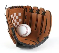 Brown Outdoor Sports Baseball Glove Glove Softball Equipo Tamaño de equipo 95105115125 Hand izquierda para hombre adulto Mujer Niños Train 28292635
