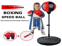 Bolas de perforación ajustable Fitness Boxing Glove Bag Ejercicio para niños Velocidad de niños RE 6 piezas 2211301220448