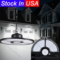 UFO Garage Leuchten 300W High Bay 6000K Tageslicht mit deformierbaren 2 Paneele Garagen Deckenleuchte LED -Ladenleuchte Garage Keller Lager Lager Nutzung