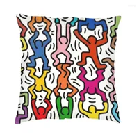 Almohada Haring Keith Haringheart Cubiertas de lanzamiento de lujo Home Patrón decorativo Car