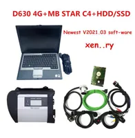 Auto Diagnostic Tool MB Star C4 sd connect with Newest V202103 ssd or hdd full set in d630 4g laptop Ready to Use for mb cars tru1420553