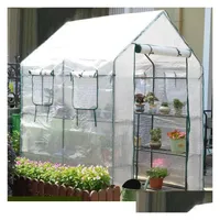 ガーデングリーンハウスKraflo Small Flowerhouse Outdoor Planting Tent Walkin Mini Portable Plant Warm Room Drop Drearch Home Pati Dhxis