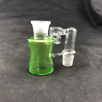 Green bottle recycler bong glass hookah carta oil rig pipe 14mm joint concessions welcome to order165s