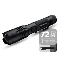 Observer Tools 1000 Lumen LED Rechargeable Flashlight Power Bank Dual Power Magne Zoom Waterproof Tactical Professional Grade Quality