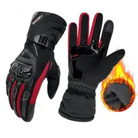 5本の指の手袋Suomy Motorcycle Gloves 100％防水防風冬の温かいGuantes Moto Luvas Touch Screen Motosiklet Eldiveni P263a