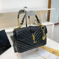 Więcej kolorów luksusowe projektanci mody torby klapy damskie pikowane ramię worka na ramię złota łańcuch skórzana torebki torebki czarne torebki torebki torby