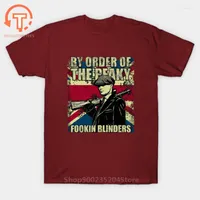 Erkek Tişörtler Por Orden Del Peaky Fookin Blinders-Peaky Blinders Camiseta Hip-Hop Basit Empalme Camisetas Venta Nueva Moda Verano