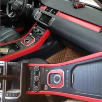 F￼r Land Rover Range Rover Evoque Interior Zentralsteuerungst￼r Griff Kohlefaser Aufkleber Aufkleber Auto Styling Accessorie3041