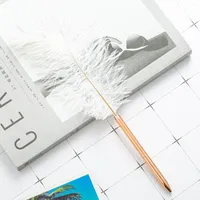 1pcs/1Lot Kawaii Ball Stift White Feather Ballpoint Pens School Stationery Schreiben Vorräte Büro