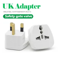 Power Plug Adapter 1PC Universal EU US AU TO UK Conversion Plug 2 Pin Socket EU to England Travel Charger Adapter For Electronic Charging R230222