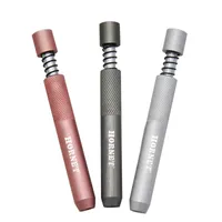 LIGTERS DE COTECHE Fashion Metal One Batter Bat Pipe 78 mm Pipas de fumar tuber￭a de aluminio Accesorios de cigarrillo de tabaco
