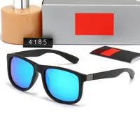 남성 선글라스 여성용 선글라스 PC 프레임 선글라스 디자이너 남성 남성 햇빛 유리 UV400 고급 유행 안경 OCCHIALI FAMOSI 최고 품질 4185