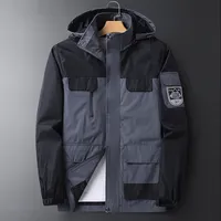 Men's Jackets Plus Size 8XL Windbreaker Waterproof Trench Coat Fashion Climbing Camping Jacket Male Outdoor Outerwear Big 230222