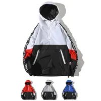 Mens Windbreaker New Fashion Style Letter Printing Street Wear Hip Hop Mens Winter Coat Jacket S-4XL2243