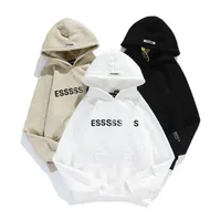 2023 Designer ESS Black hoodies for men women pullover hoody sweatshirts long sleeve loose hooded sweater black cotton streetwear clothing fleece winter hoodies
