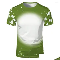 メンズTシャツメンズTシャツの昇華空白ポリエステルクイックドライズ衣類Tシャツシャツシャツプレーンスポーツ服DH3BO用