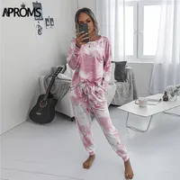 Womens Print Tracksuits Female 2 Piece Set Casual Top and Pants Autumn Loungewear Hoodies Suits for Women Clothing315D
