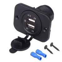 12V 2 1A 3 1A Flush Dual USB Charger Painel Mount for Car Bus Marine Boat YC-A05304V
