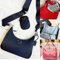 بيع 3 قطعة إعادة Edition 2005 2000 Nylon Bags Luxurys Designers Cleo Mens Womens Womens محافظ Handbag Hobo Beach Crossbody Counter Channel Bag