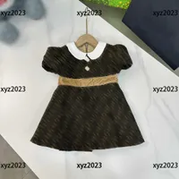 Girl Clothing Kids Falda Baby Summer Vestido Simple Elegant Letter Impresi￳n Costa crom￡tica en la cintura Nuevo producto Tama￱o 100-150 cm Feb21