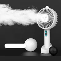 Good Selling factory Portable Water Spray Mist Fan Electric USB Rechargeable Hand Mini Fan with Built-in Battery owered Mist Cooling Fan