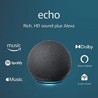 Echo (4th Gen) Speakers With premium sound, smart home hub, and Alexa