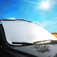 Araba güneşlik açılış araba ön cam kapağı ısı güneş gölge anti kar buzu buz kalkanı toz koruyucusu alüminyum folyo araba penceresi kapağı R230224
