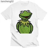 القمصان للرجال القمصان الرجال Kermit the Frog 2021 خريف/فصل الشتاء قميص الصوف القطبية الرجال النساء زوجة زوجين مريحة قميص الشارع أعلى L230222 W0224