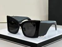 Grote zwarte zonnebril Cat Eye Big frame zonnebril Sunnies vrouwen ontwerpers zonnebril occhiali da sole sunnies uv400 brillen met doos